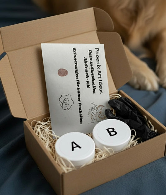 Abdruck-Kit von Phoenix Art Ideas zur Erstellung individueller Abdrücke für Gedenkschmuck.