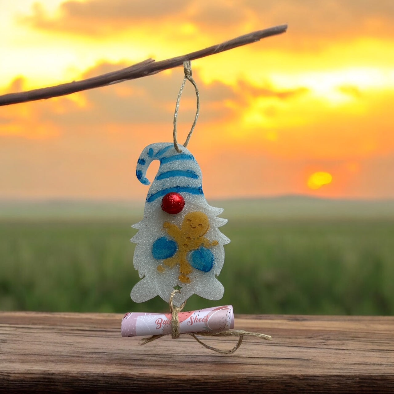 🎁 Weihnachtliche Serviettenringe & Geschenkset aus Epoxidharz – Mit süßer Überraschung ✨
