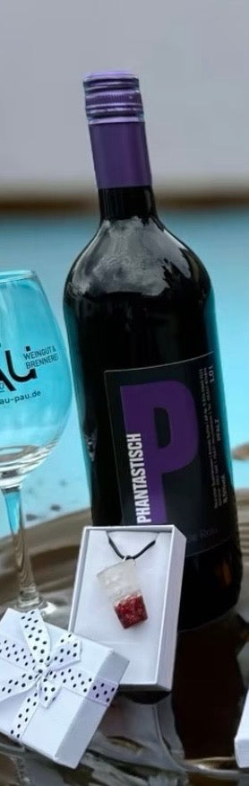 Dubbeglas Schmuck-Anhänger klein ca. 3 cm,( Bilder sind Beispiele )