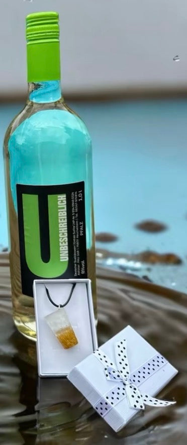 Dubbeglas Schmuck-Anhänger klein ca. 3 cm,( Bilder sind Beispiele )